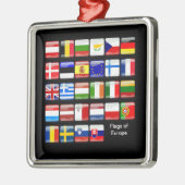 EUROPE: Flags of Europe メタルオーナメント (左)