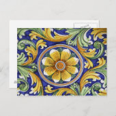 Europe, Italy, Sicily, Taormina. Traditional 4 ポストカード (正面/裏面)