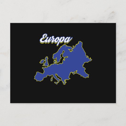 Europe Map Country Patriotism Nationals Patriot Eu ポストカード (正面)