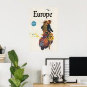 Europe Travel Poster ポスター (ホームオフィス)