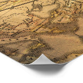 Europe Vintage Map ポスター (角)