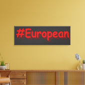 「#European」かわいいデザイン。買今 キャンバスプリント (インサイチュ (リビング))