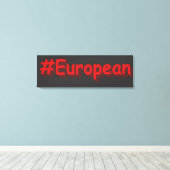 「#European」かわいいデザイン。買今 キャンバスプリント (インサイチュ (ウッドフロア))