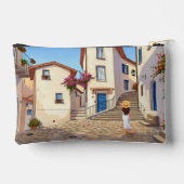 European City Woman Illustration Pouch Bag アクセサリーポーチ (裏面)