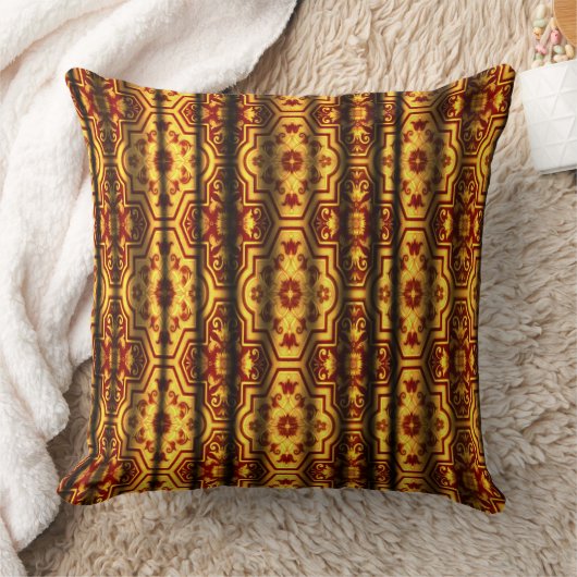 European court Baroque Geometric Floral Scoll クッション (ブランケット)