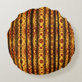 European court Baroque Geometric Floral Scoll ラウンドクッション (裏面)