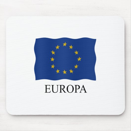 European flag Europa マウスパッド (正面)