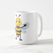 European honey bee コーヒーマグカップ (正面右)