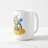 European honey bee コーヒーマグカップ (正面右)