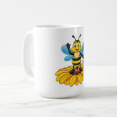 European honey bee コーヒーマグカップ (正面左)