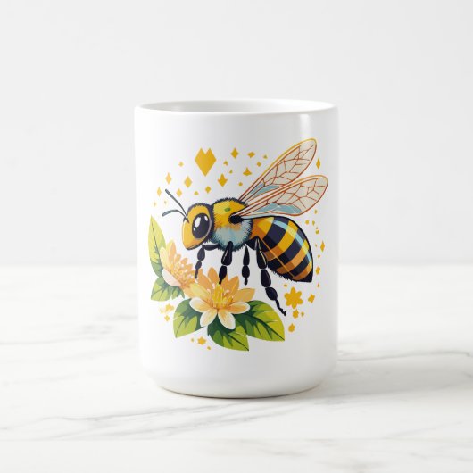 European honey bee コーヒーマグカップ (中央)