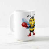 European honey bee コーヒーマグカップ (正面左)