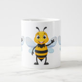 European honey bee ジャンボコーヒーマグカップ (正面)