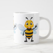 European honey bee ジャンボコーヒーマグカップ (右)