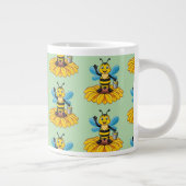 European honey bee ジャンボコーヒーマグカップ (右)