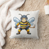 European honey bee (Apis mellifera) クッション (ブランケット)