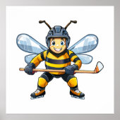 European honey bee (Apis mellifera) ポスター (正面)