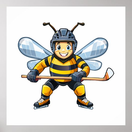 European honey bee (Apis mellifera) ポスター (正面)