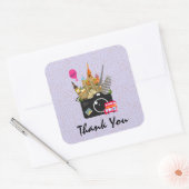 European Landmarks with a Cameraありがとう スクエアシール (封筒)