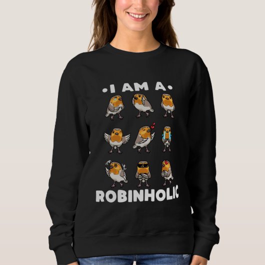 European Robin Bird Robinholic スウェットシャツ (正面)