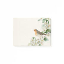 European Robin & Hawthorn – 編集可能なボタニカル ウェディング