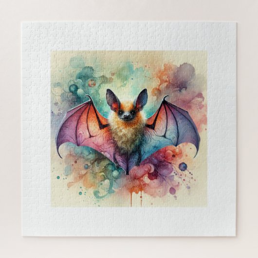 European serotine bat 131024AREF133 - Watercolor ジグソーパズル (縦)