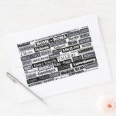 European Travelerスタンプ 長方形シール (封筒)