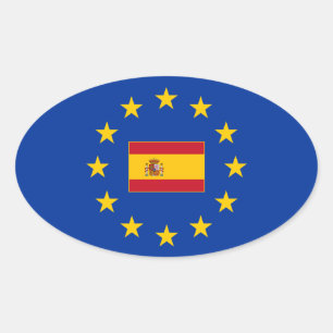 European Unionスペイン楕円シール 楕円形シール