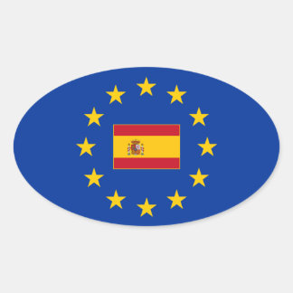 European Unionスペイン楕円シール 楕円形シール