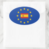 European Unionスペイン楕円シール 楕円形シール (バッグ)