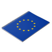 European Union flag custom spiral notebook ノートブック (左側)