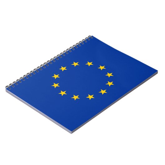 European Union flag custom spiral notebook ノートブック (左側)