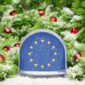 European Union flag snow globe with custom photo (クリスマス)