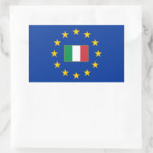 European Union Italy四角形ステッカー 長方形シール (バッグ)