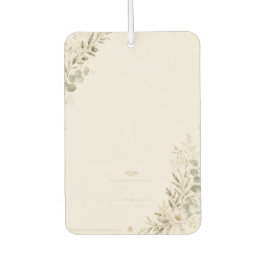 European Wedding Invitation in Olive Green カーエアーフレッシュナー