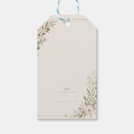 European Wedding Invitation in Olive Green ギフトタグ