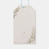European Wedding Invitation in Olive Green ギフトタグ (裏面)
