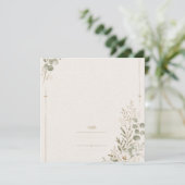 European Wedding Invitation in Olive Green シーズンカード (スタンド正面)
