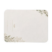 European Wedding Invitation in Olive Green マグネット (横)