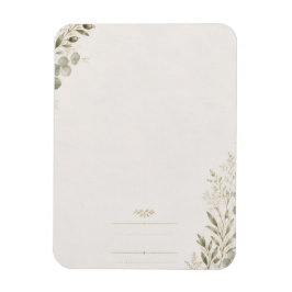 European Wedding Invitation in Olive Green マグネット