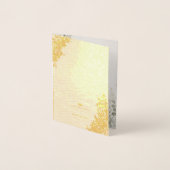European Wedding Invitation in Olive Green 箔カード (正面)