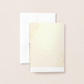 European Wedding Invitation in Olive Green 箔カード (裏面封筒付き)
