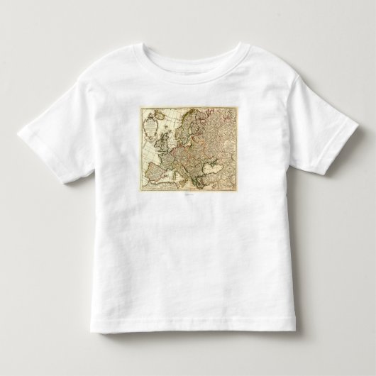 EuropePanoramic MapEurope 2 トドラーTシャツ (正面)
