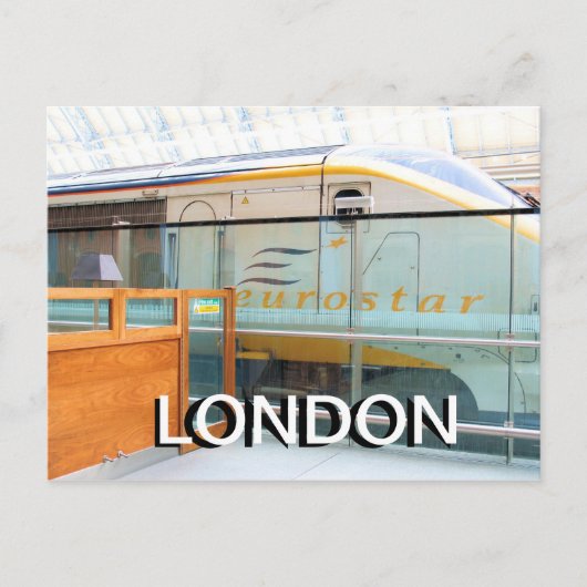 Eurostar St Pancras Kings Cross London UKポストカード ポストカード (正面)