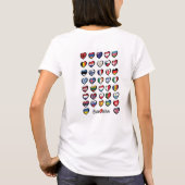 Eurovisionハート型フラグ – 女性のTシャツ Tシャツ (裏面)