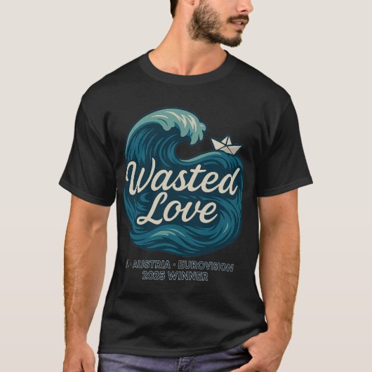 Eurovision 2025勝者Tシャツ – JJ 'Wasted Love' Tシャツ (正面)