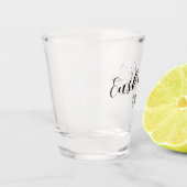 Euskadiのバスクの国旗のハートの原稿 ショットグラス (左)