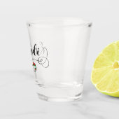 Euskadiのバスクの国旗のハートの原稿 ショットグラス (右)