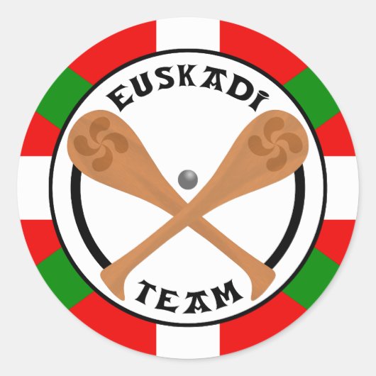 euskadiチームステッカー ラウンドシール (正面)