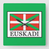 Euskadi スクエア壁時計 (正面)